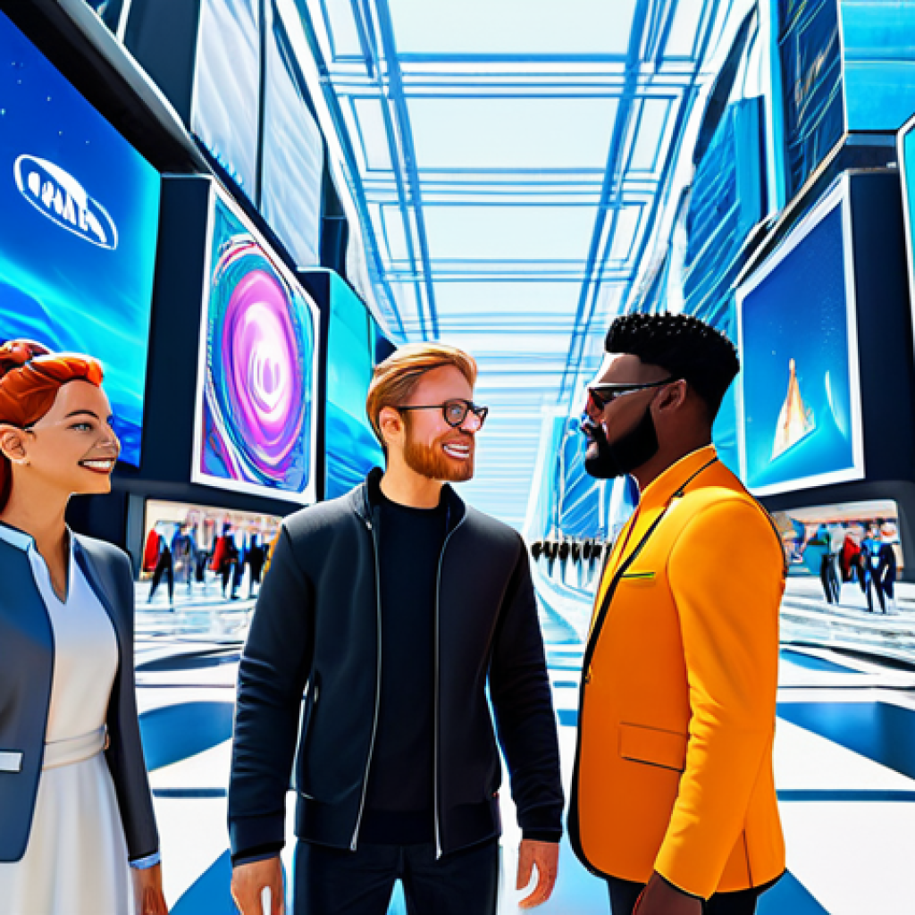 **

"A diverse group of avatars interacting within a vibrant metaverse landscape, featuring futuristic architecture and digital billboards, fully clothed, appropriate attire, safe for work, digital art, perfect anatomy, natural proportions, family-friendly, high quality."

**