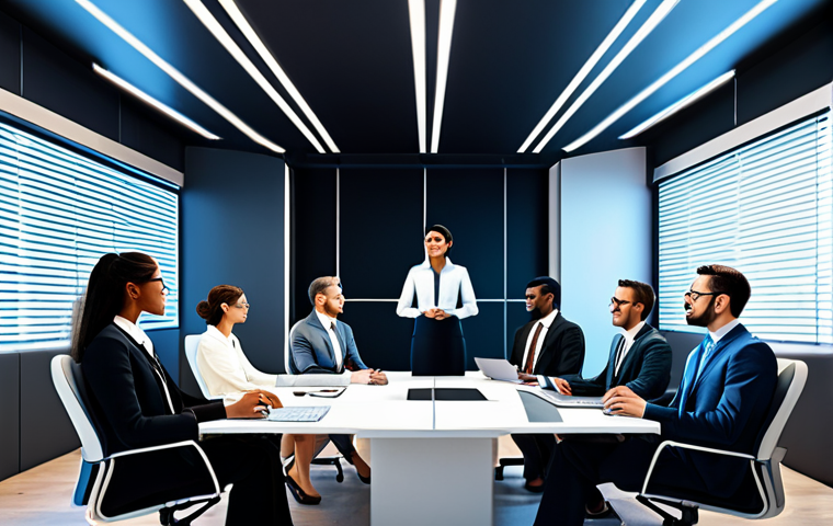가상 부동산 투자자의 성공 전략 - Virtual Business Meeting**

"A diverse group of professionals in modest business attire, participati...