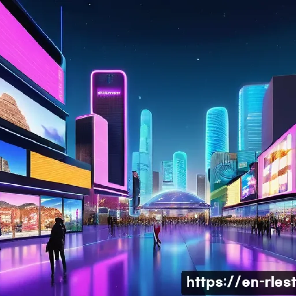 가상 부동산 투자에서의 경제적 이점 - A vibrant virtual cityscape in a futuristic metaverse platform, showcasing diverse digital land parc...