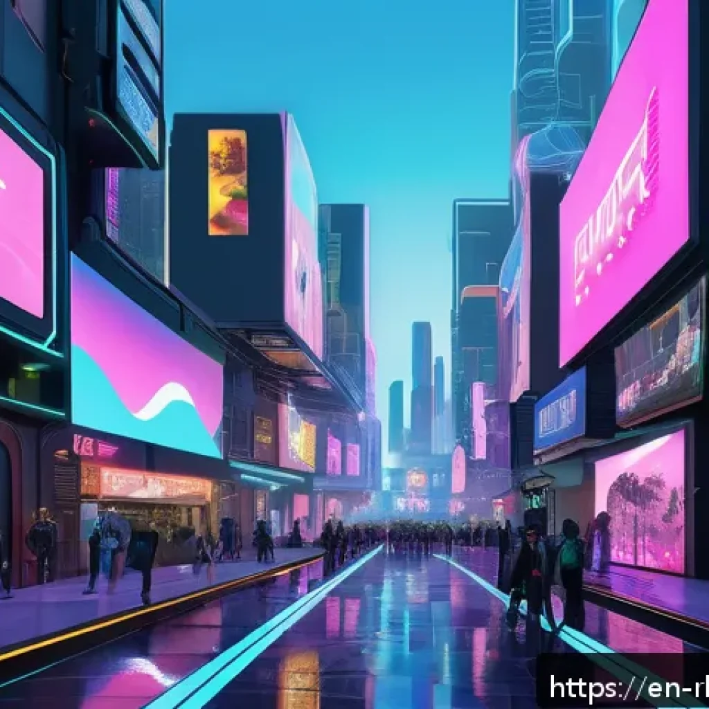 가상 부동산 투자와 커뮤니티의 역할 - A bustling virtual metropolis within the metaverse featuring a vibrant digital art gallery district ...